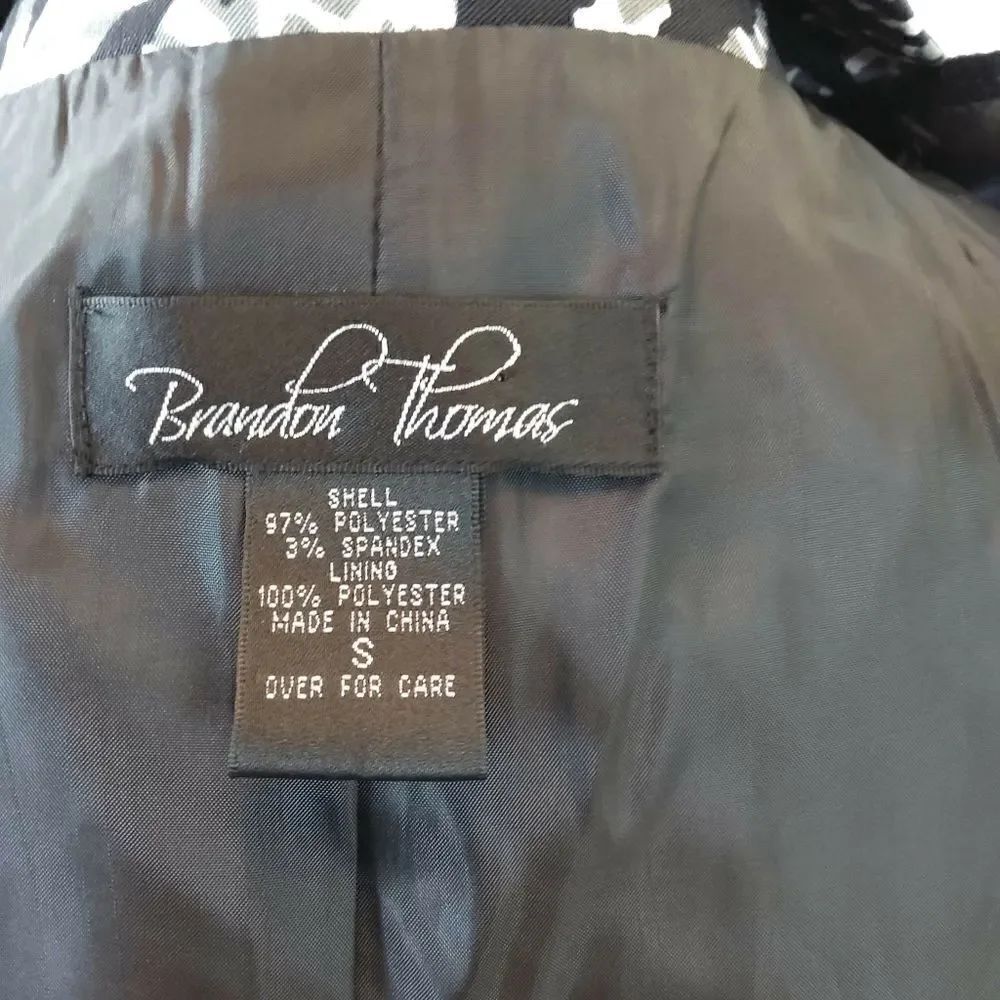 Brandon Thomas black zebra 3 button jacket - Picture 11 of 13